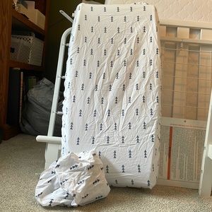 Set of 2 Copper Pearl changing pad covers